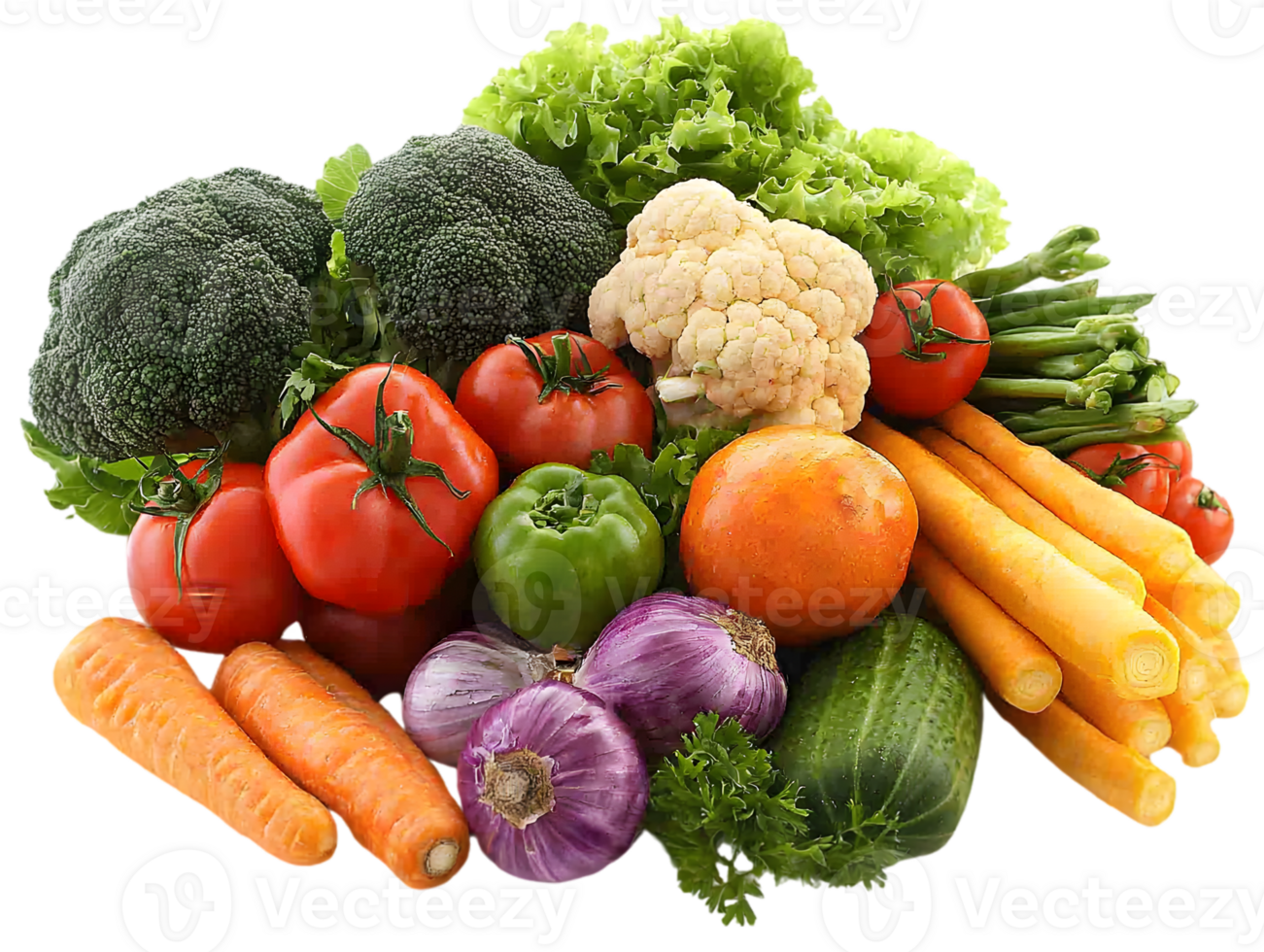 Assorted Colorful Fresh Vegetables png