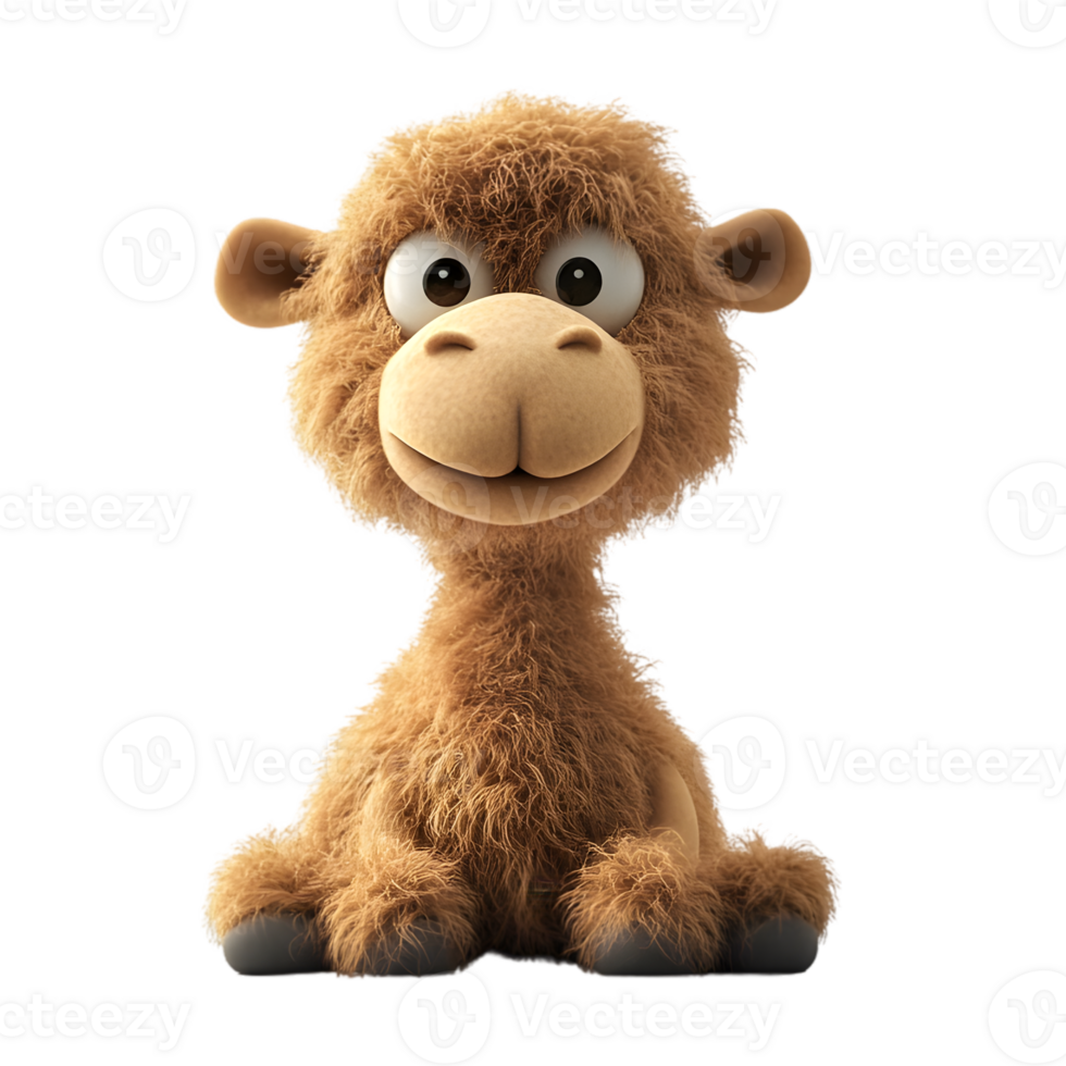 Cute Plush Camel Toy png