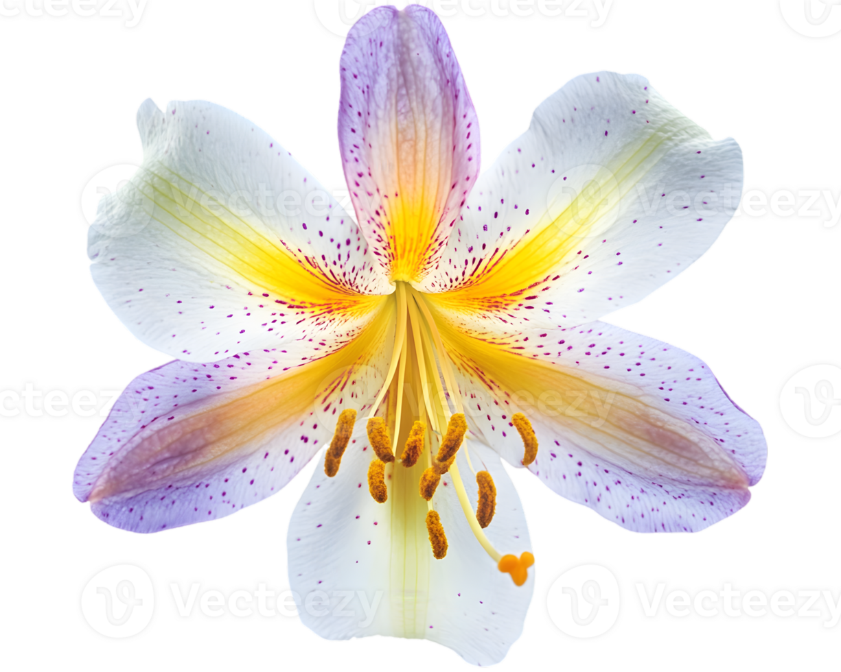 Closeup Image Of A Vibrant Lily Flower png