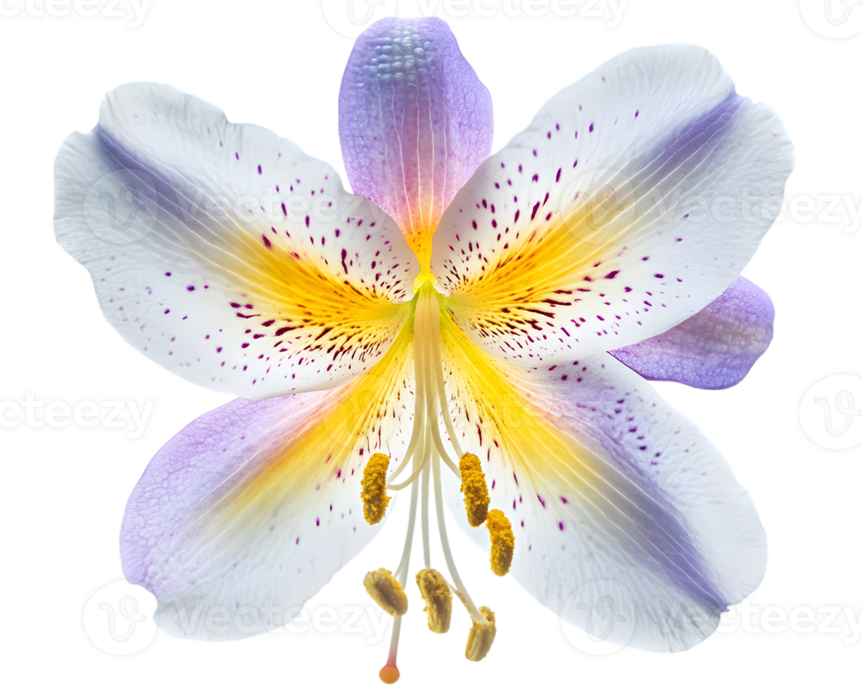 Closeup Of A Beautiful Speckled Lily Flower png