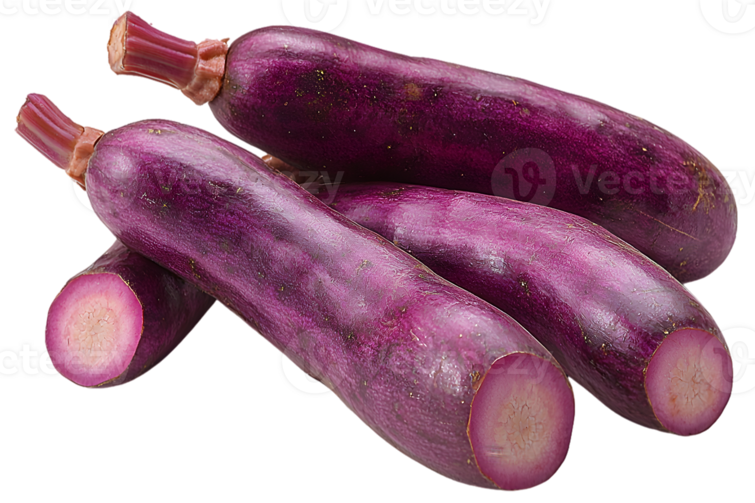 Closeup Of Purple Squash Variety Display png