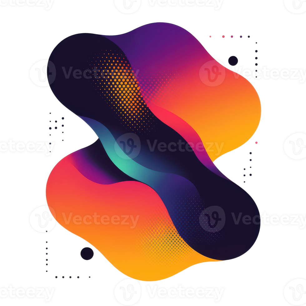 Colorful Abstract Wave Pattern png