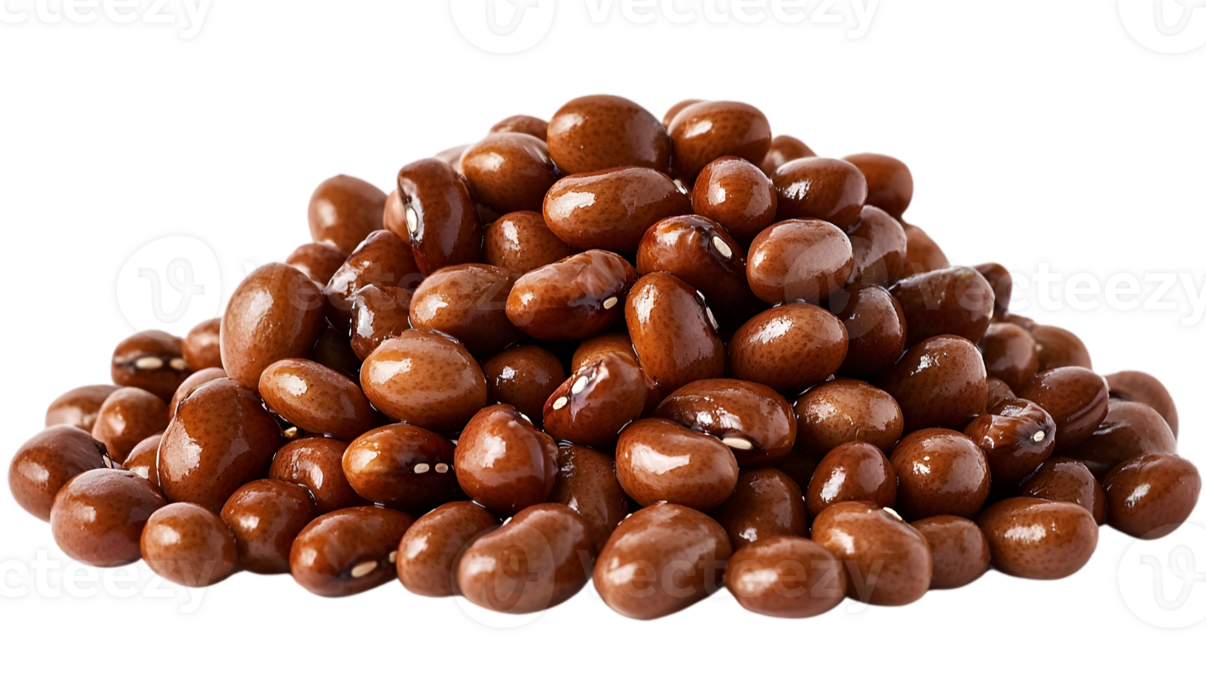 Pile Of Brown Beans On Isolated Background png
