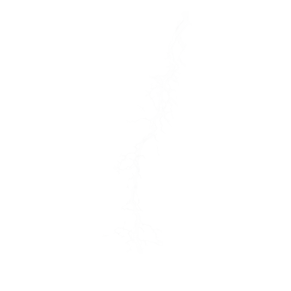 High voltage power lightning bolt effect captured during a stormy evening, High Voltage Power Realistic Lightning Bolt Effect on transparent background Instant Download png