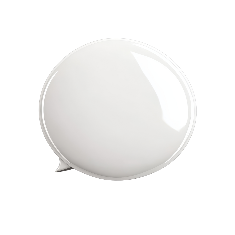 transparent glossy speech bubble isolated on a clean transparent background for communication design purposes, transparent glossy speech bubble isolated on transparent background png