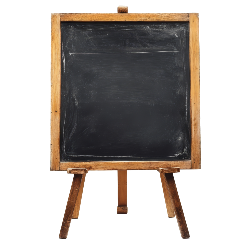 A blank blackboard on transparent, ideal for creative teaching or presentations, blank black board on transparent background png