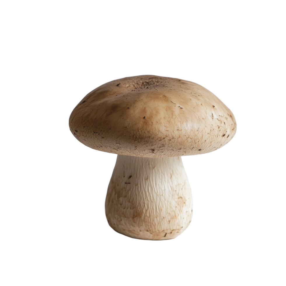 Straw mushroom placed against a plain transparent background showcasing its unique shape and texture, straw mushroom on transparent background png