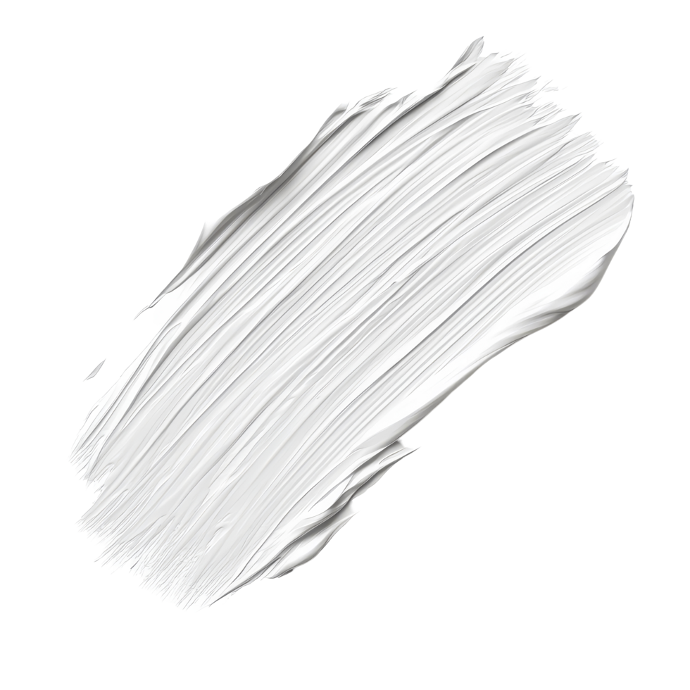Acrylic paint brush stroke in pure transparent isolated on a clean transparent background highlighting texture and artistry, transparent acrylic paint brush stroke isolated on transparent background png