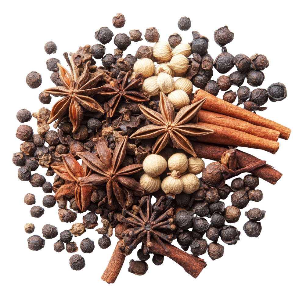 Exploring the vibrant array of Chinese five spice on a clean transparent background for culinary inspirations, chinese five spice transparent background png