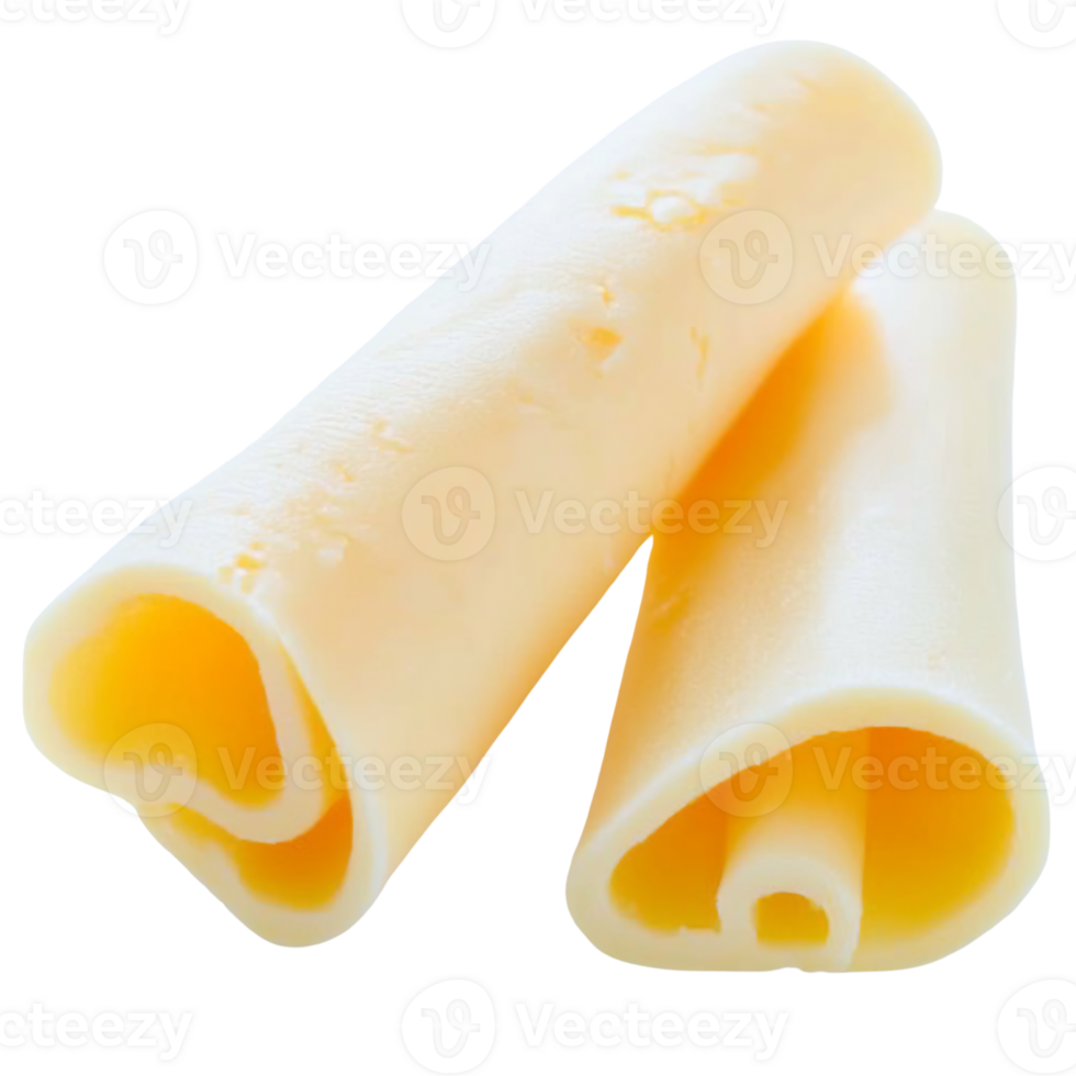 rolled cheese slices on transparent background png