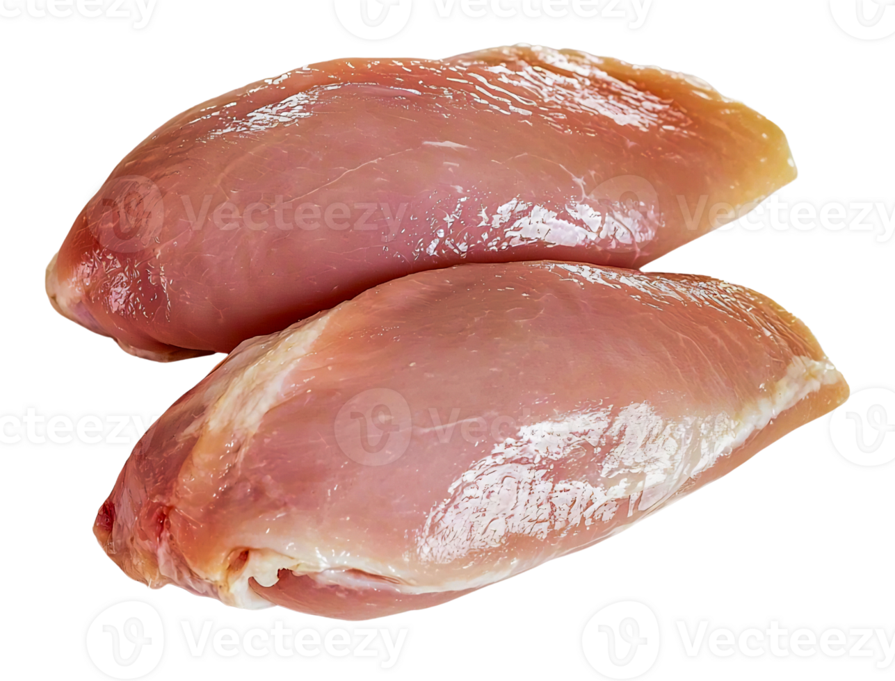raw chicken thighs isolated on transparent background. png