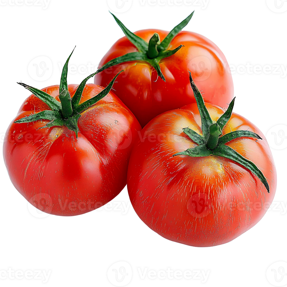 fresh tomatoes, isolated on transparent background. png