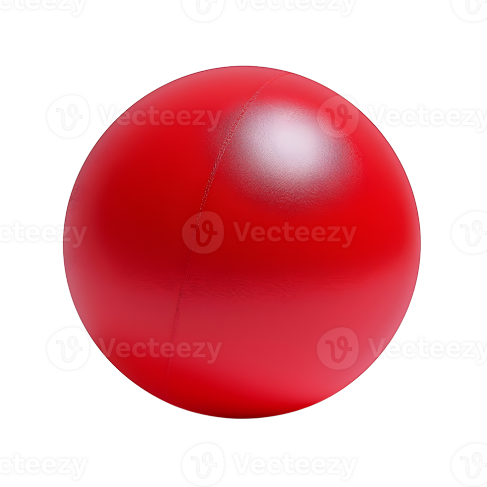 red ball isolated on transparent background. png