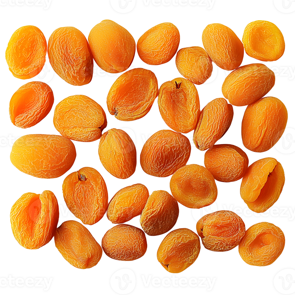 dried apricots on transparent background png