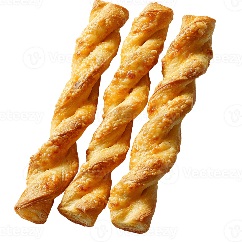 cheese straws golden baked pastries on white background png