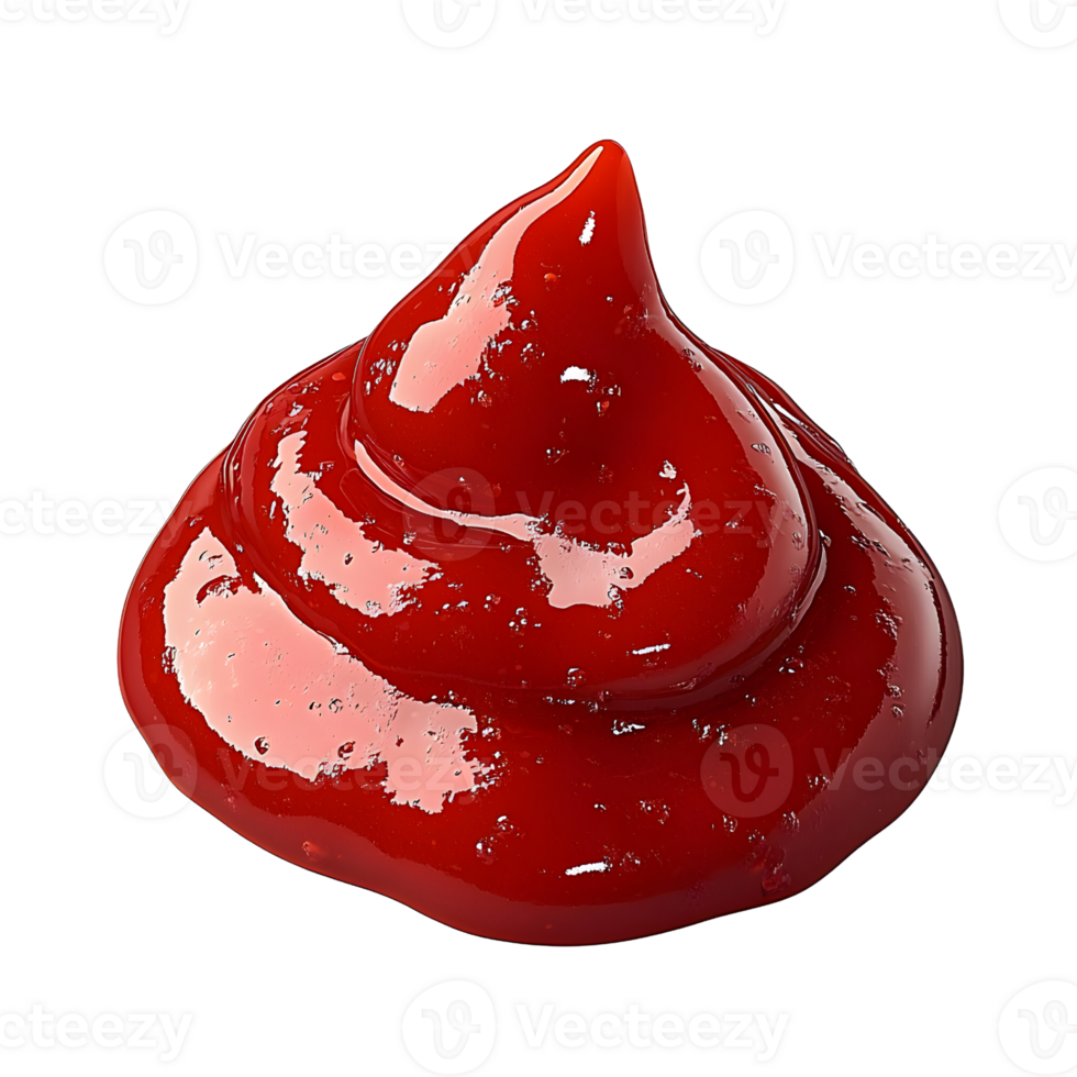 ketchup swirl isolated on white background png