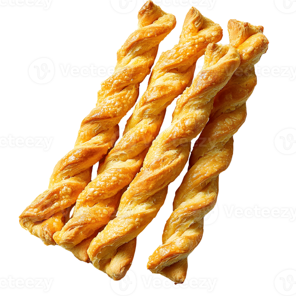cheese straws, golden pastries isolated on black png