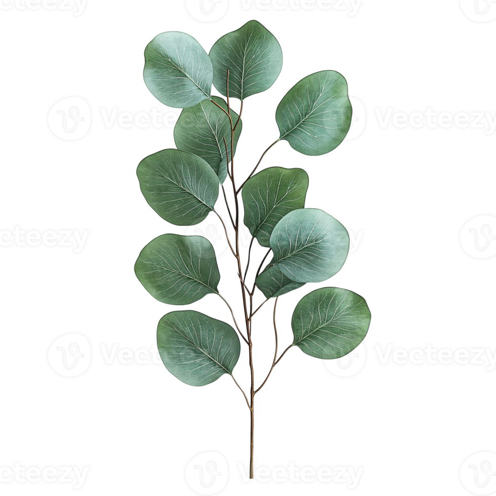 eucalyptus branch isolated on white background png