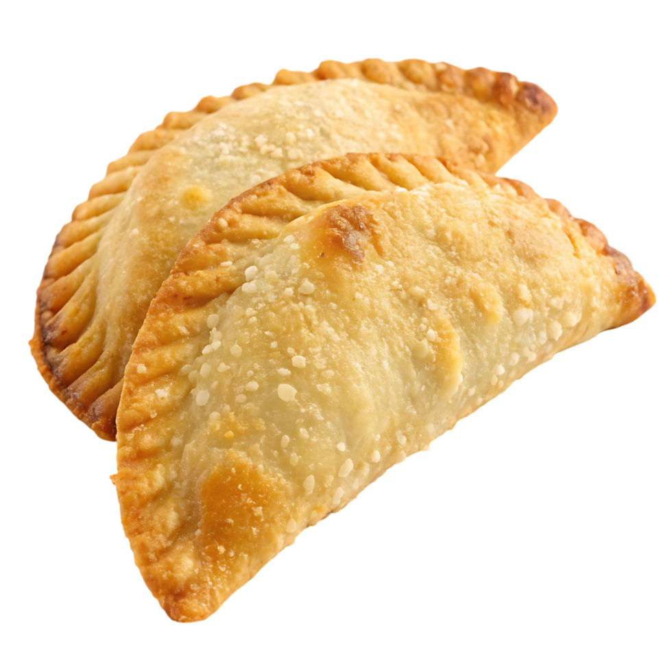 Two delicious golden brown empanadas png
