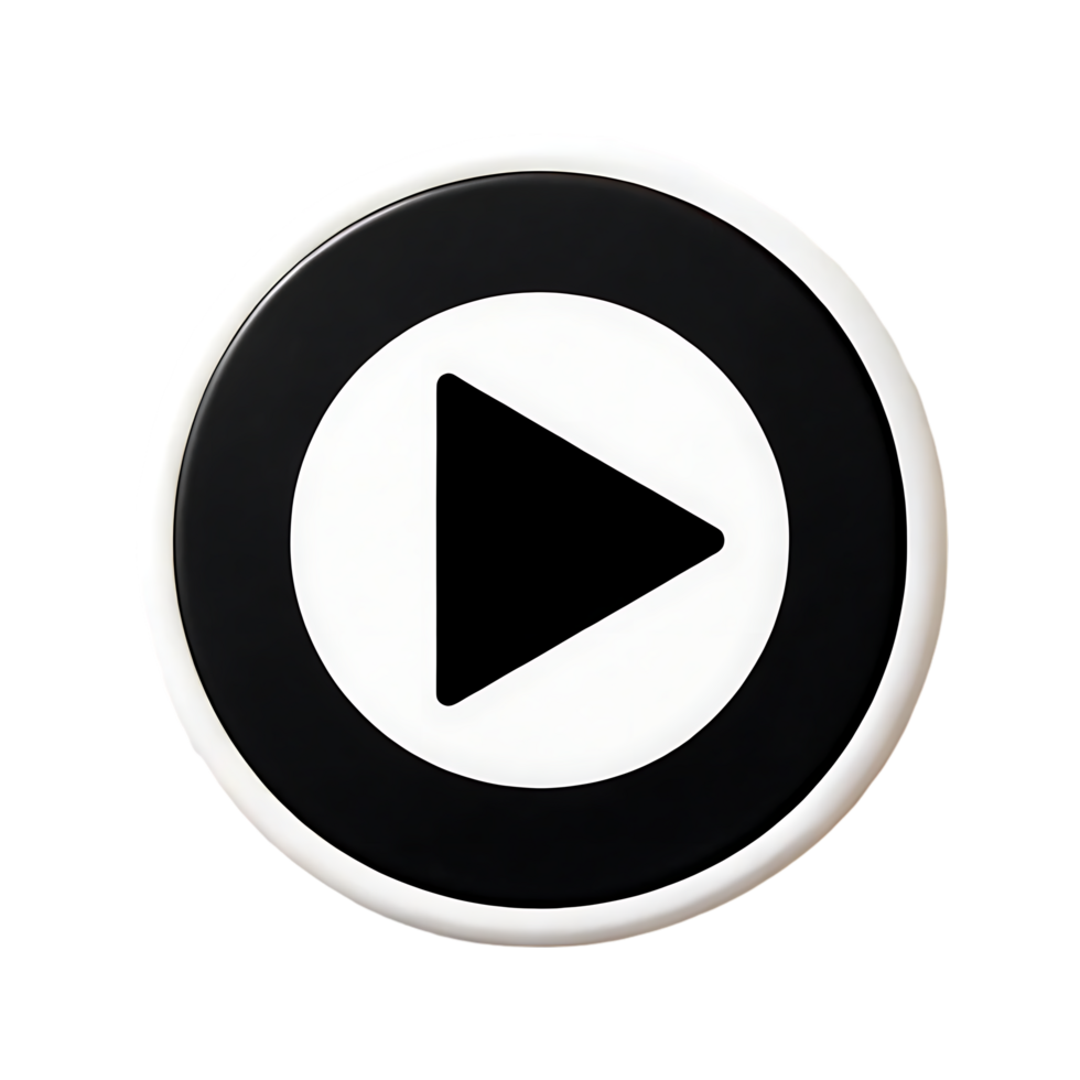 Play button icon, media player, start, begin png