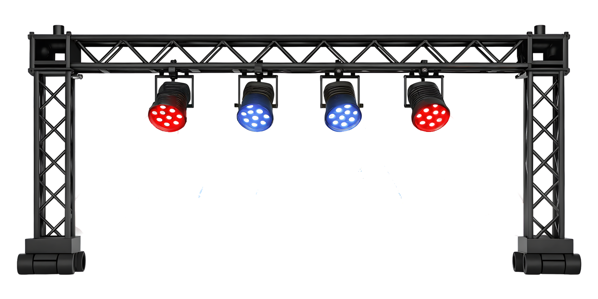 Stage lighting truss with LED spotlights. png