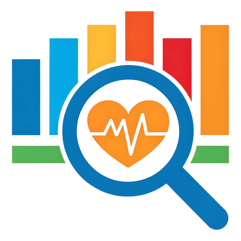 Heart health data analysis, medical research, healthcare analytics. png