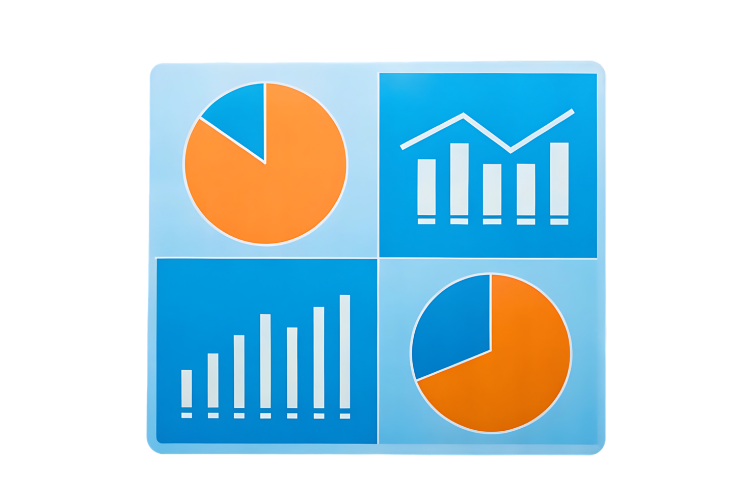 Infographic with charts and graphs for data analysis and business reports. png