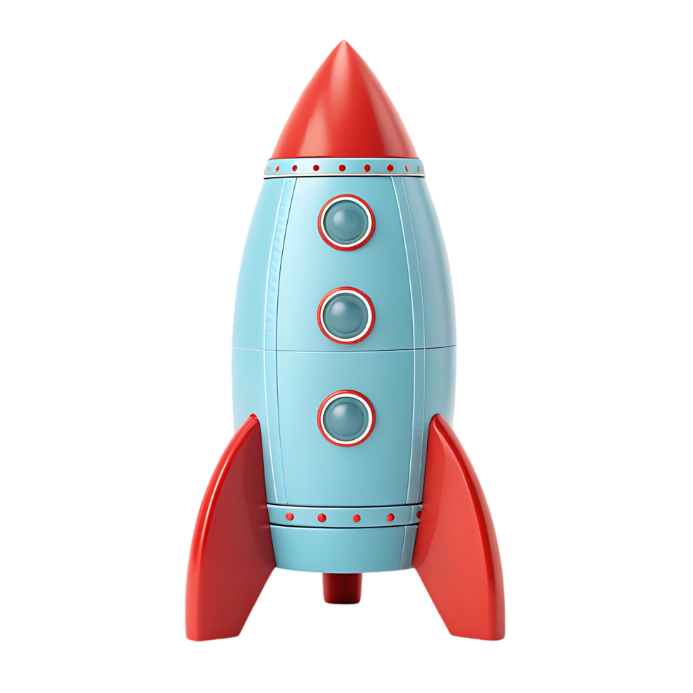 Retro rocket ship illustration. png