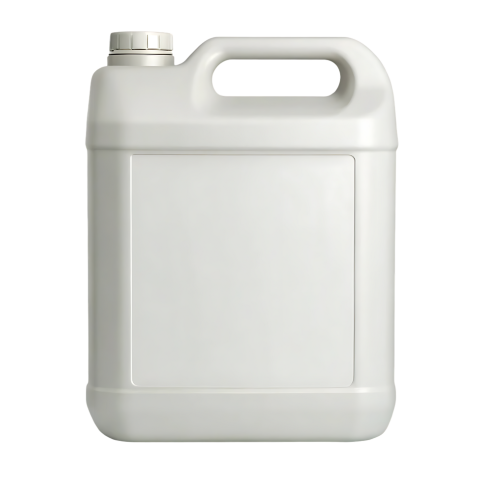 Blank white plastic canister, container, jug. png