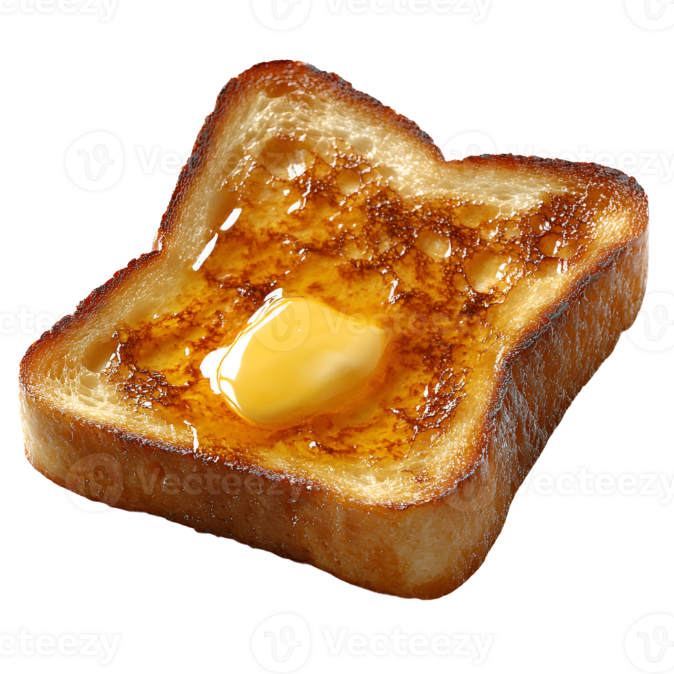 Buttery Toast with Golden Honey Drizzle png