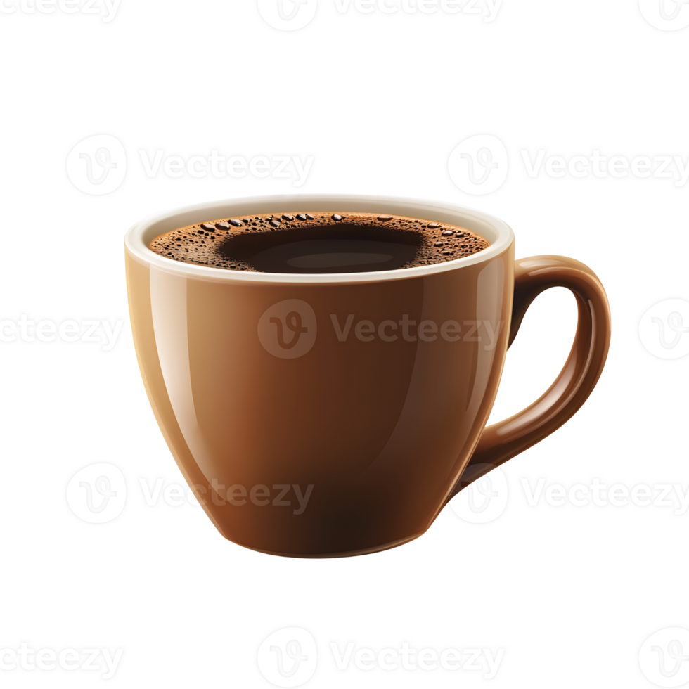 Aromatic Cup of Black Coffee - Rich and Dark Brew png