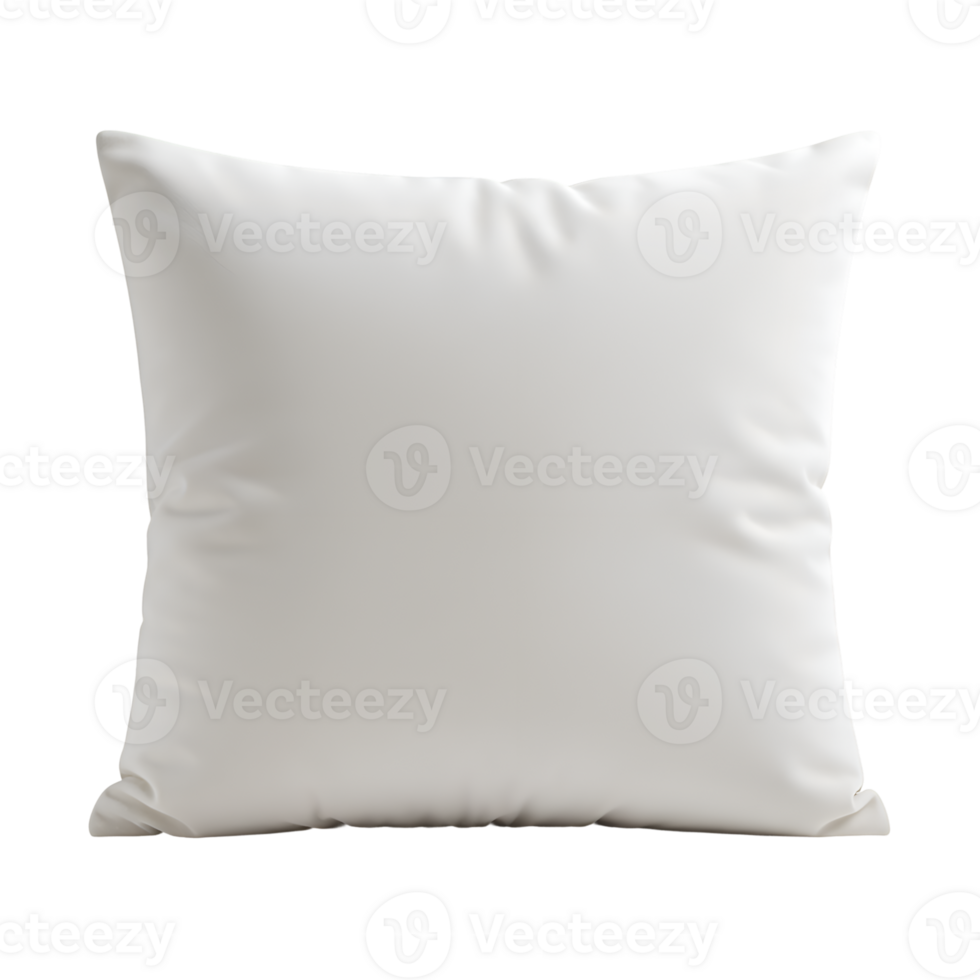 Blank White Square Pillow Mockup png