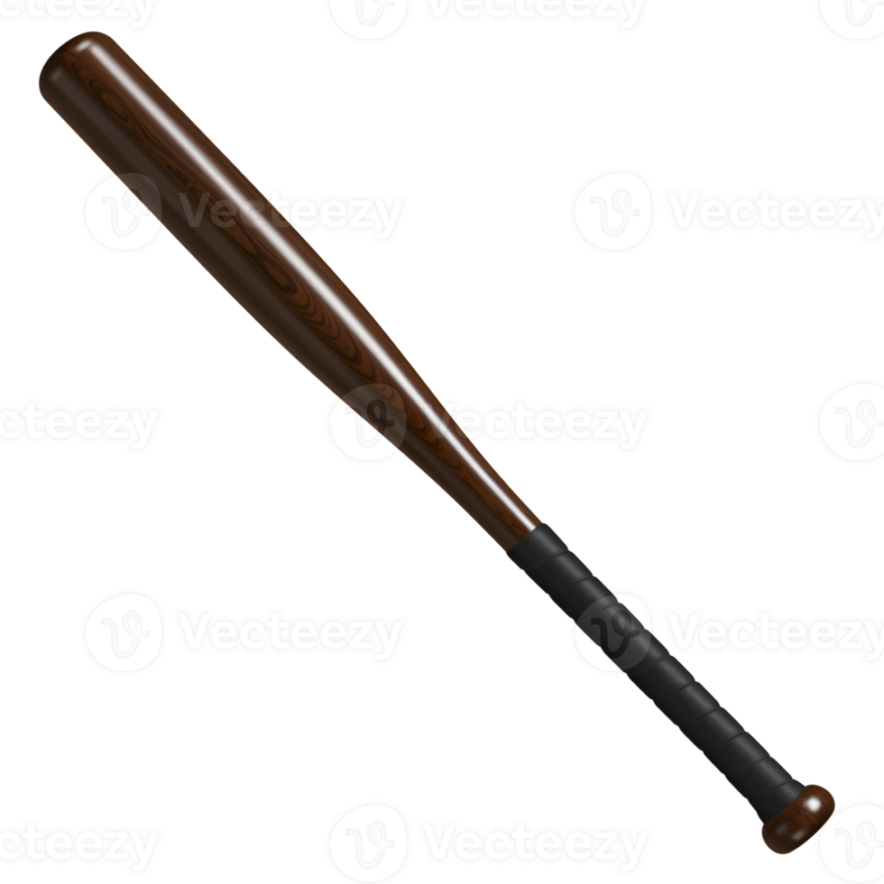 Wooden Baseball Bat, Isolated on transparent Background png