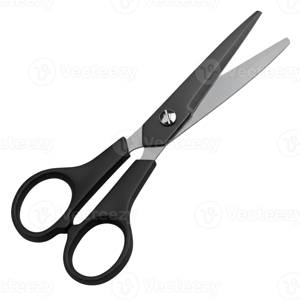 Sharp transparent Scissors Isolated on transparent Background png