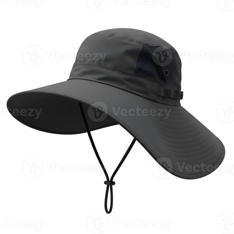 Wide Brim Sun Hat Gray png