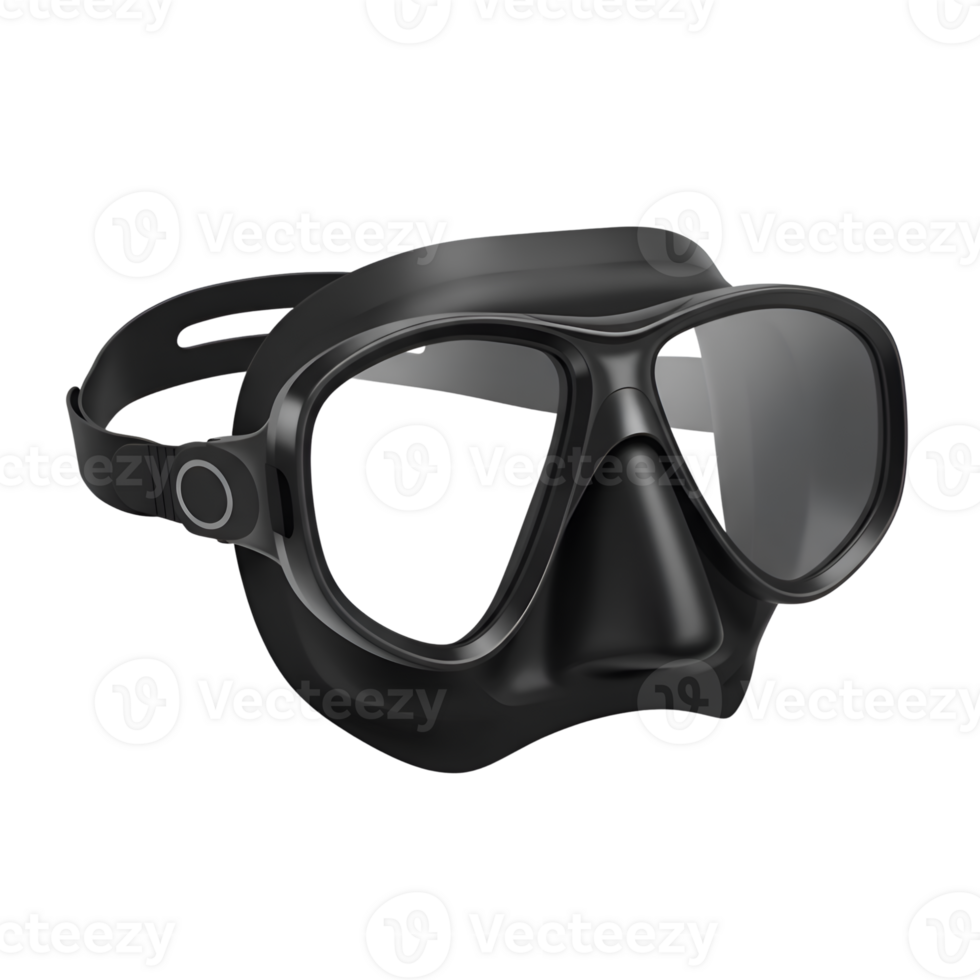 Sleek Black Diving Mask Underwater Exploration Gear png