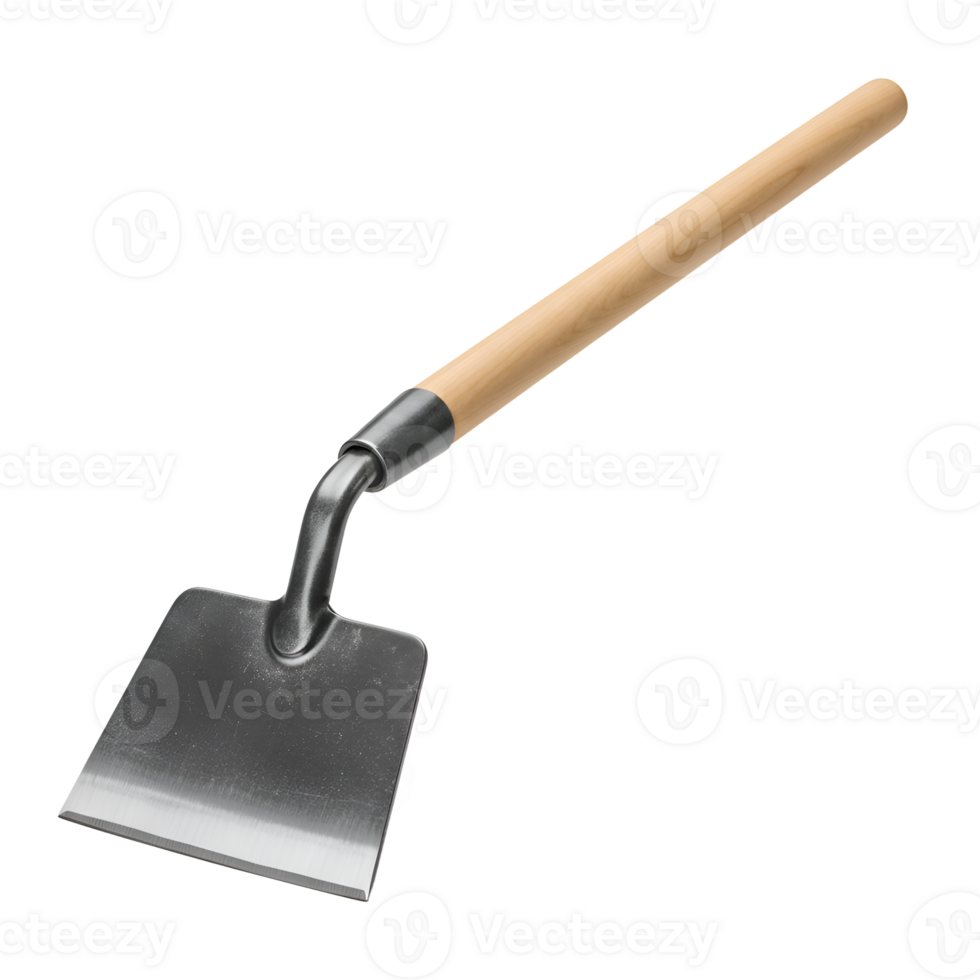 Gardening Tool SquareBladed Cultivator with Wooden Handle png