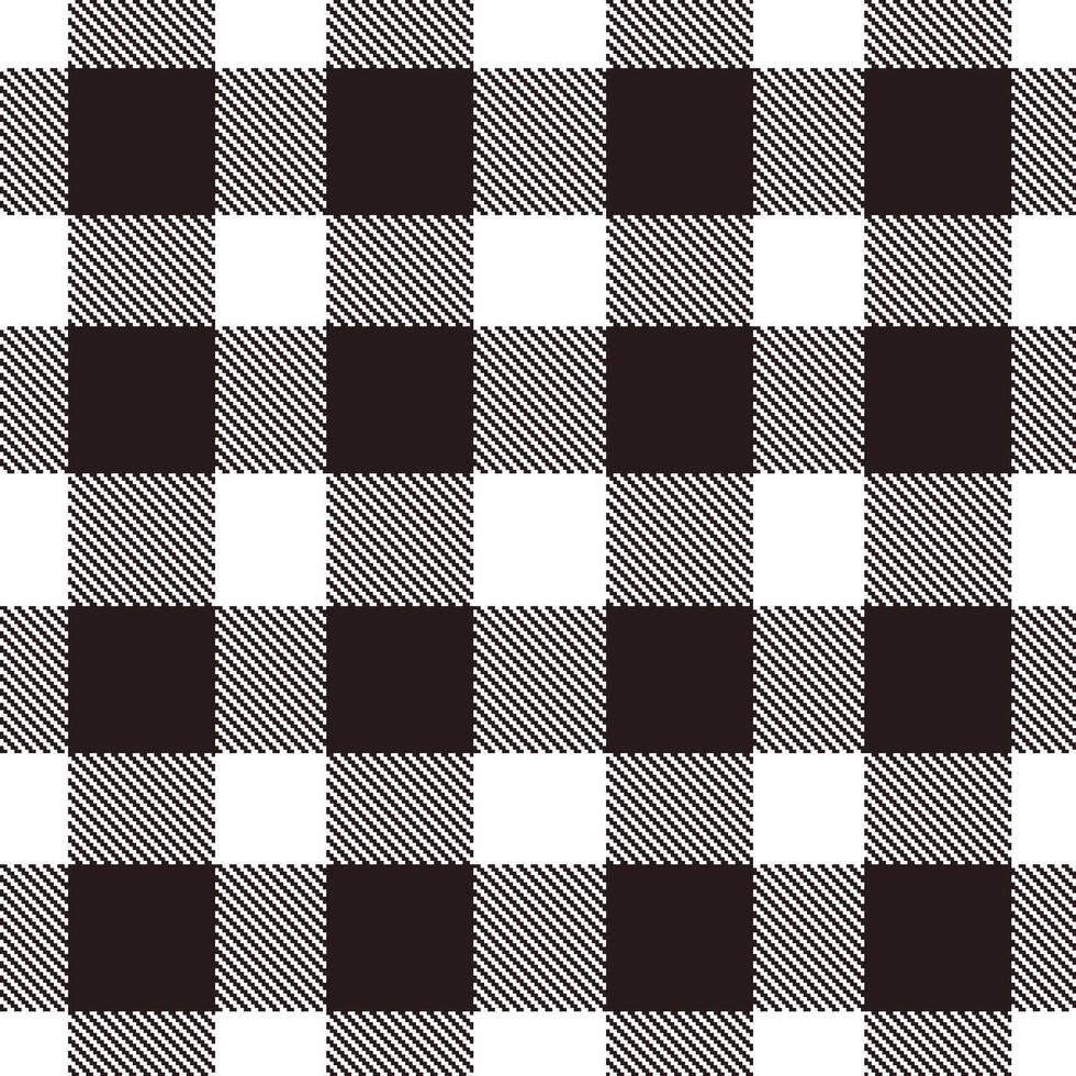 Modern Cool White Seamless Tartan Textile Design vector