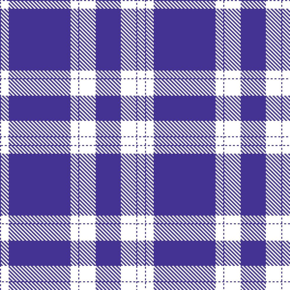 Modern Seamless Tartan in Deep Sapphire tones Textile Design vector