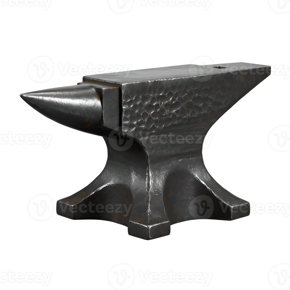 3D Render of a Traditional Blacksmith Anvil png