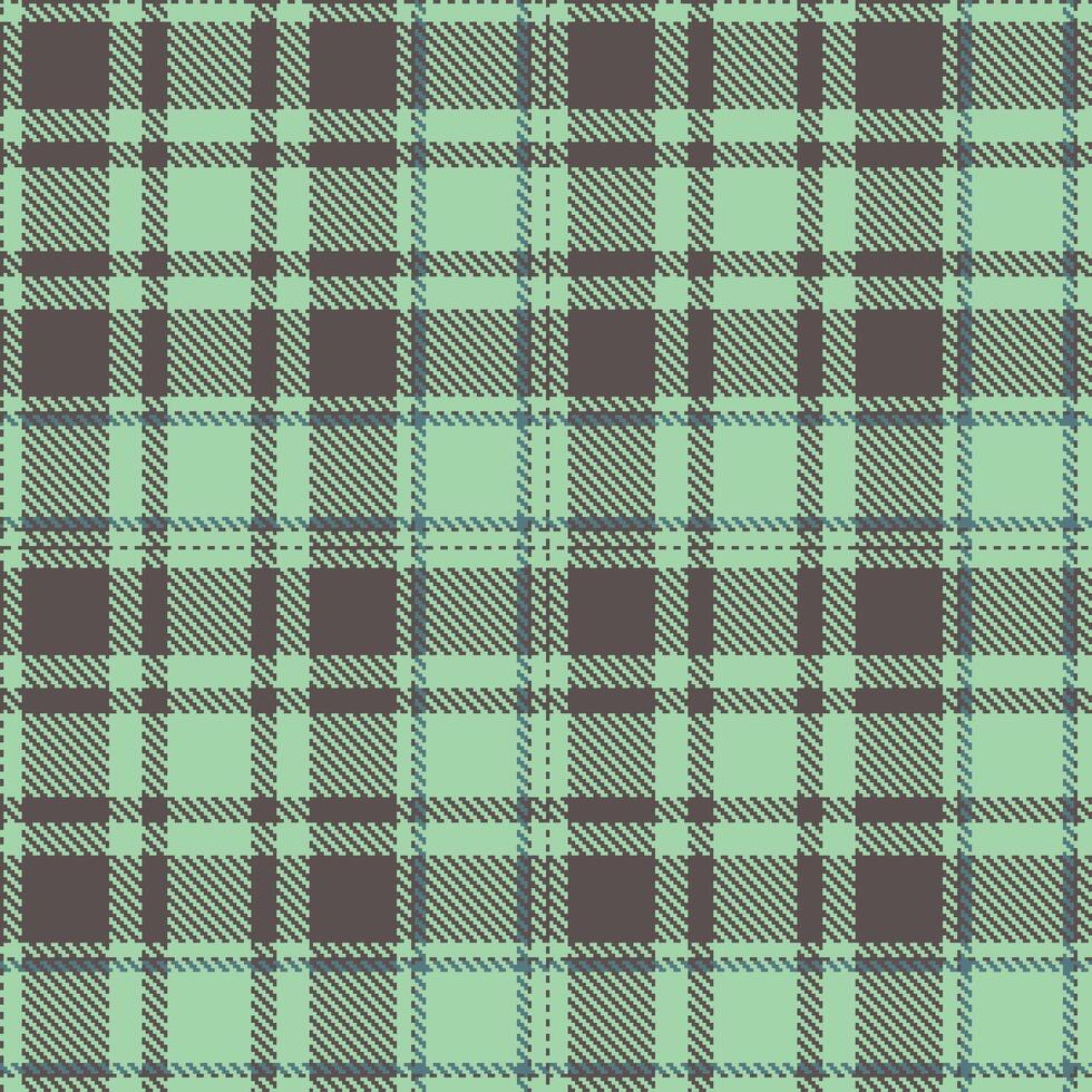 Light Charcoal Grey and Pastel Hospital Green Seamless Tartan Textile Design vector