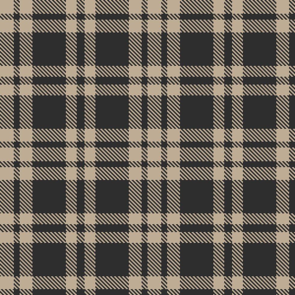 Modern Rich Mushroom Seamless Tartan Textile Design vector
