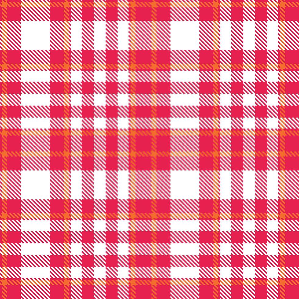Metallic Red Pink and Light White Seamless Tartan Textile Design vector