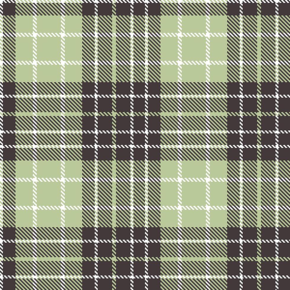 Cool White and Bright Dark Grey Seamless Tartan Textile Design vector