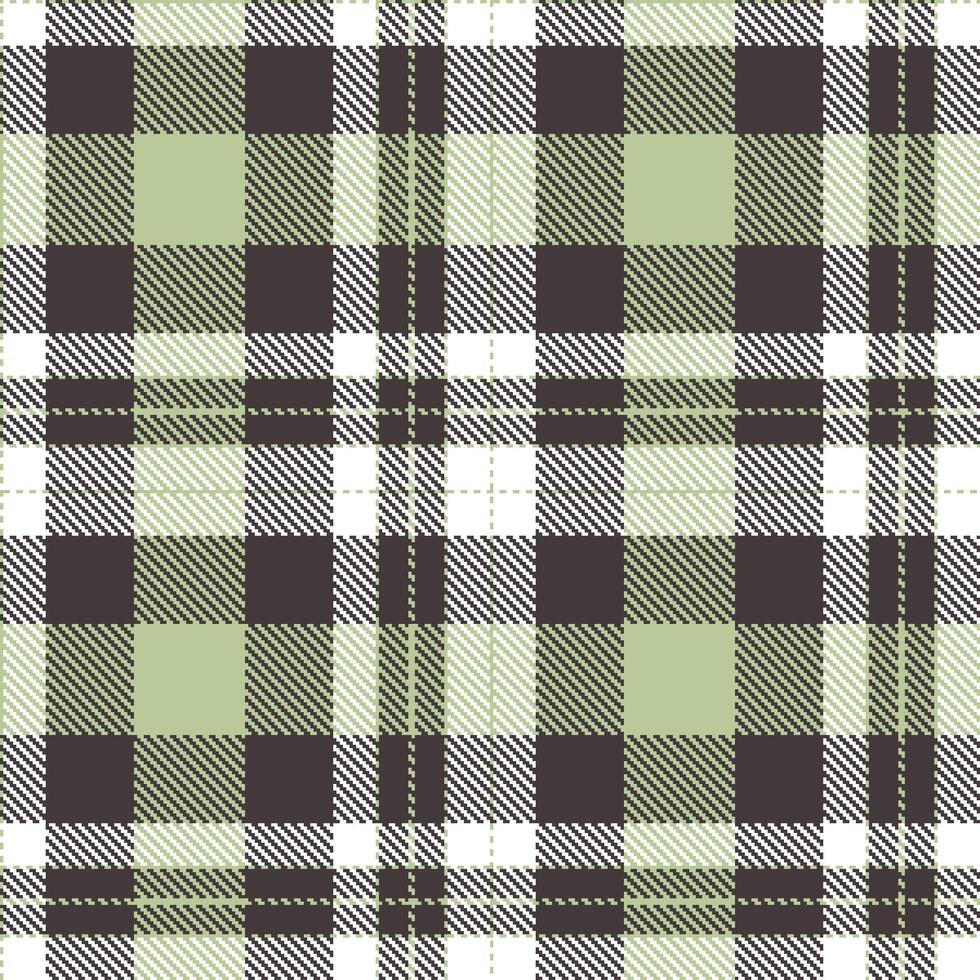 Iridescent Greenish Grey and Soft Dark Grey Seamless Tartan Textile Design vector
