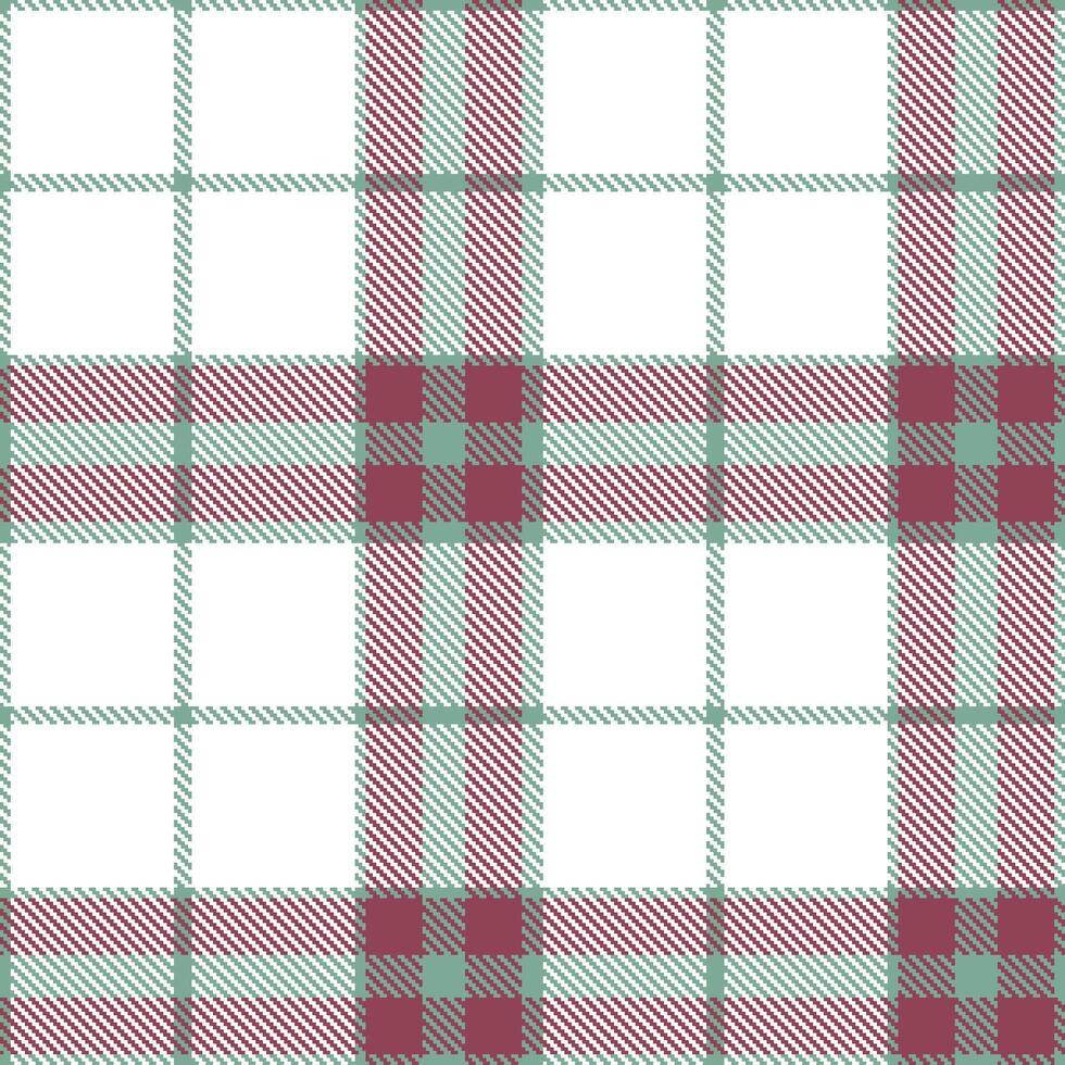 Modern Soft Greyish Teal Seamless Tartan Textile Design vector