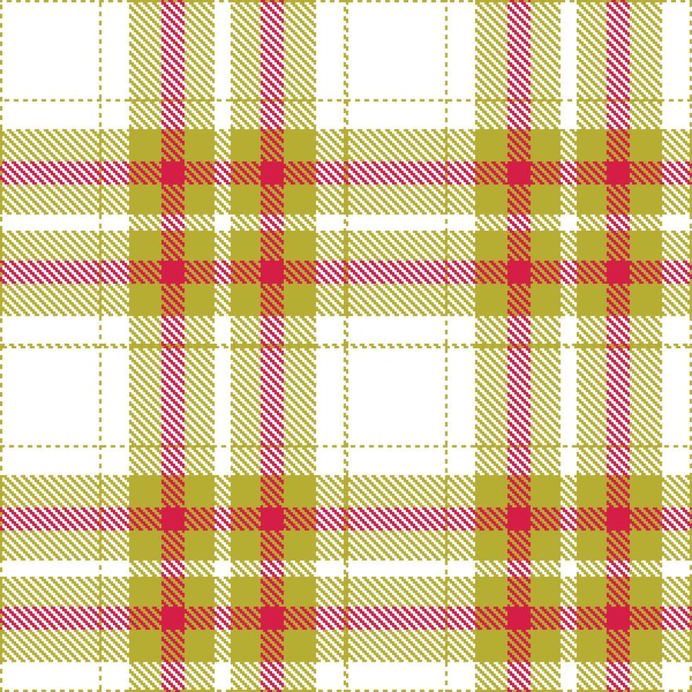 Modern Light Muddy Yellow Seamless Tartan Textile Design vector
