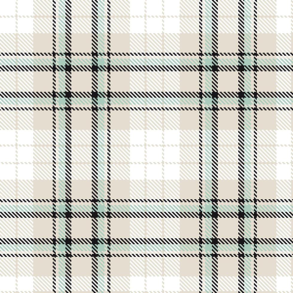 Light Light Grey and Metallic Almost Black Seamless Tartan Textile Design vector
