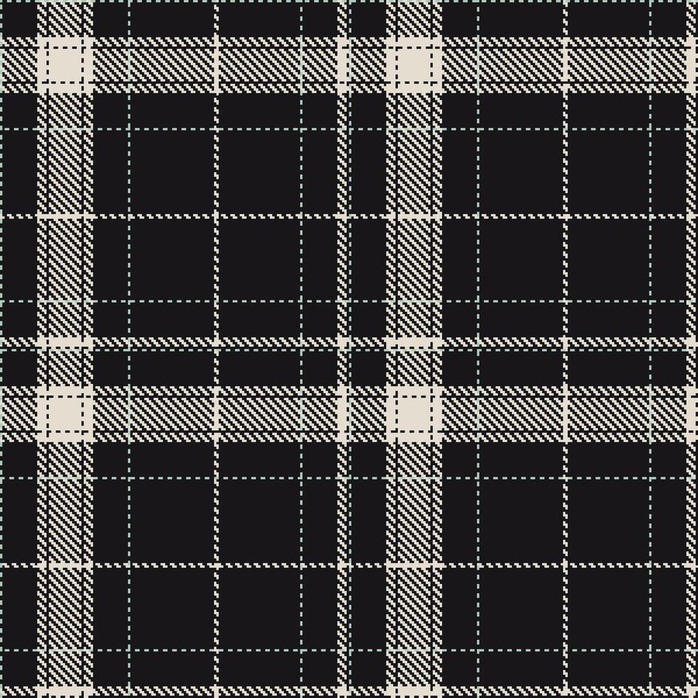 Modern Deep Almost Black Seamless Tartan Textile Design Variant 2066 vector
