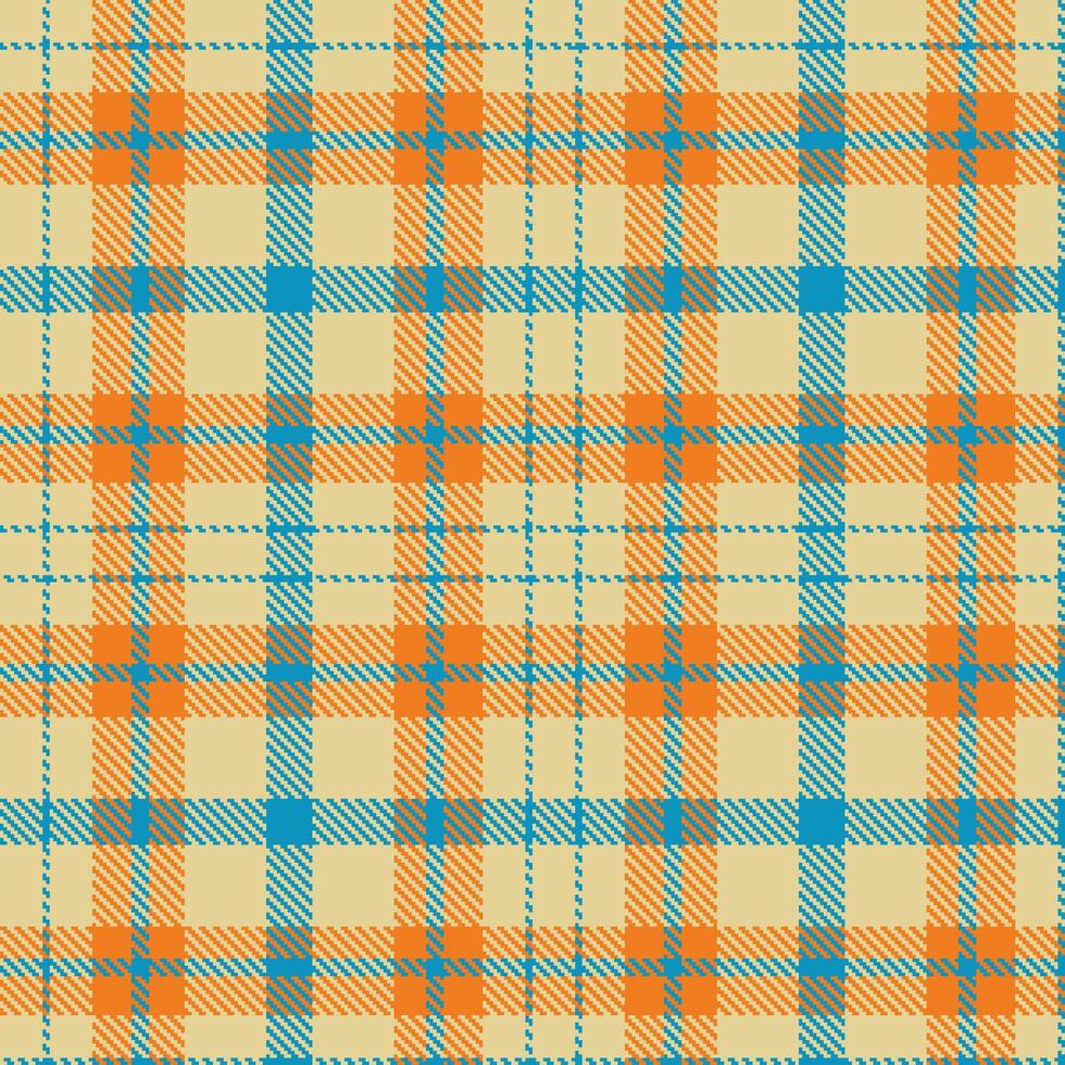 Modern Seamless Tartan in Deep Beige tones Textile Design Variant 1791 vector